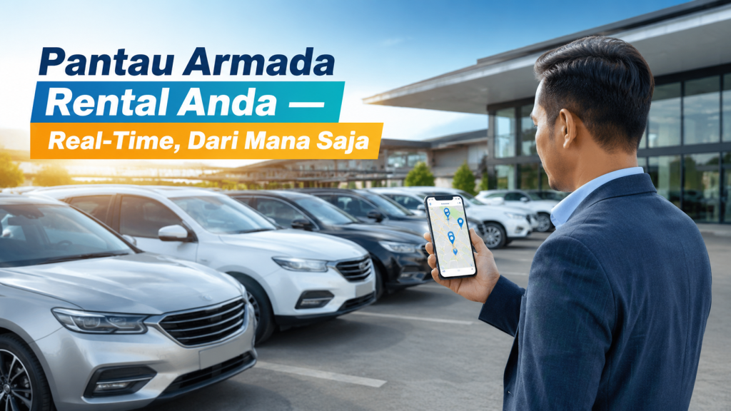 Pemilik bisnis rental memantau posisi armada mobil sewaan menggunakan GPS tracker gpssupertrack