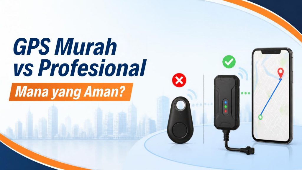 Perbandingan pelacak Bluetooth murah dengan GPS tracker profesional yang terhubung ke aplikasi
